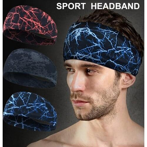 Sport Sweat Headband Sweatband Yoga Hair Bands Running Cycling Dance Fitness Head Anti Sweat Bands For Sports Safety Bands