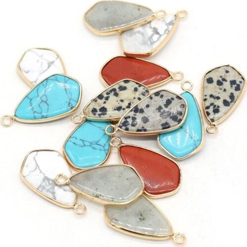 Natural Semi-precious Stone Gilt Pendants Are Suitable for Making Jewelry DIY Bracelets, Necklaces and Earrings