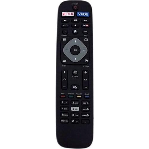 DHL 100Pcs IR 433MHZ Smart TV Remote Control With Long Control Distance Suitable Support For Philips NH500UP / NH500UW