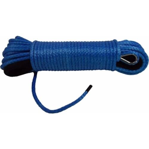 Blue 6mm*24m Replacement Synthetic Rope for Winch,Cable Extension Winch,Synthetic Winch Rope,Plasma Rope