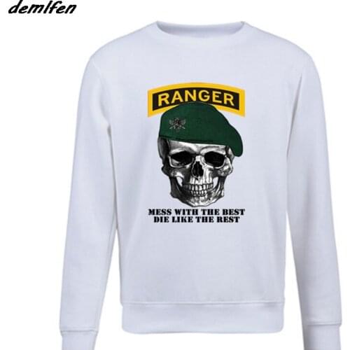 Spring autumn New Cool Hoodie Usa Army Ranger Hoodies New Men pullover Fleece Sweatshirt Hip Hop Coat Tops Harajuku Streetwear