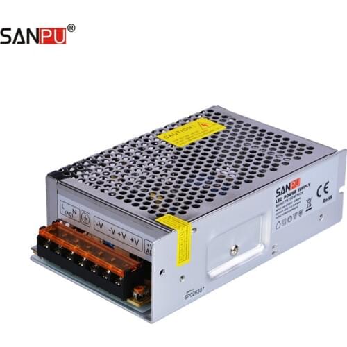 SANPU SMPS 24v 150w LED Power Supply 6a Constant Voltage Switching Driver 220v 110v ac to dc Lighting Transformer for LEDs Strip
