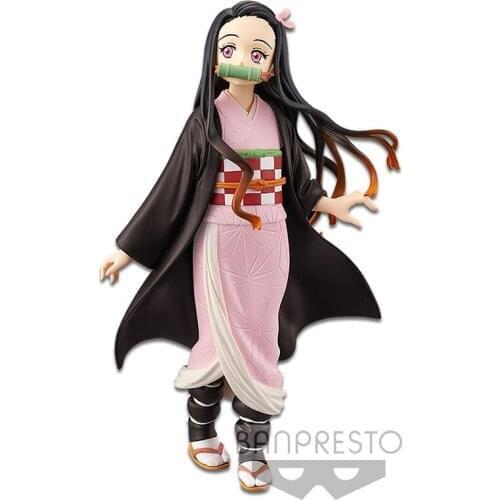 Tronzo Original BANPRESTO Anime Demon Slayer Kimetsu no Yaiba Kamado Nezuko PVC Action Figure Model Tanjirou Figurine Toys Gifts