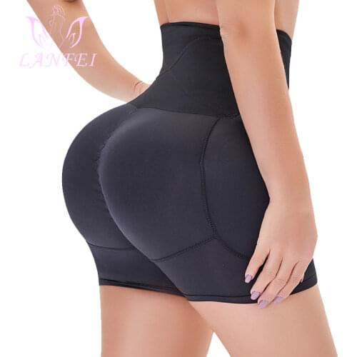 LANFEI High Waist Fake Ass Seamless Women Butt Lifter Control Panties with Pad Hip Enhancer Push Up Body Shaper Pant Underwear