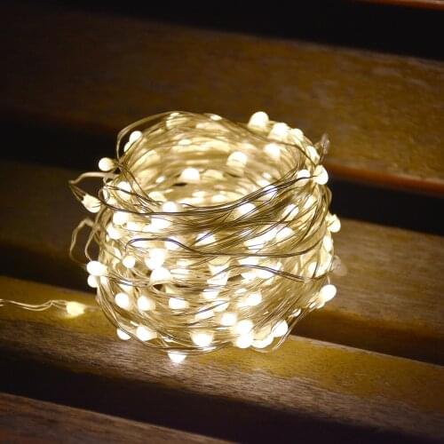 Waterproof Outdoor Led Christmas Lights 10M 20M 50M Led String Lights Decoration for Street Holiday Wedding Garland