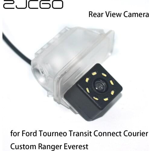 ZJCGO CCD Car Rear View Reverse Back Up Parking Waterproof Camera for Ford Tourneo Transit Connect Courier Custom Ranger Everest