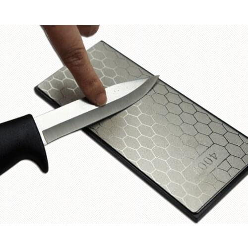 1pc Diamond Knife Sharpening Stone Single Side Polished Sharpener Ultra-Thin Honeycomb Surface Whetstone Grindstone Tool