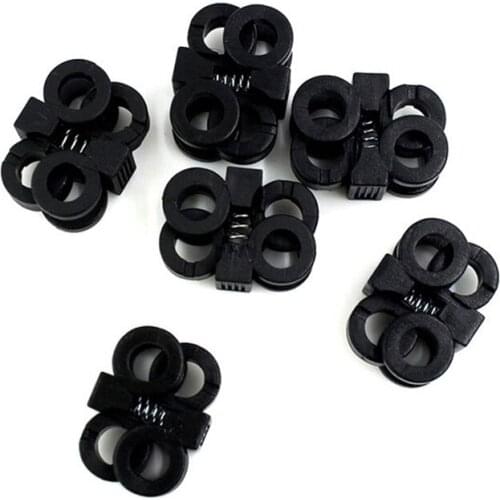 10PCS Fast Anti-skid Shoelace Buckle Umbrella Rope Adjustment Buckle EDC Outdoor Camping Survival Climbing Equipment Tools