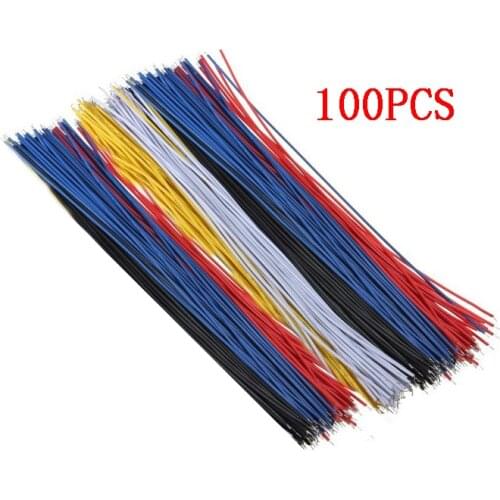100PCS/Set Tin-Plated Breadboard PCB Solder Cable 26AWG 20cm Fly Jumper Wire Cable Tin Conductor Wires 1007-26AWG Connector Wire