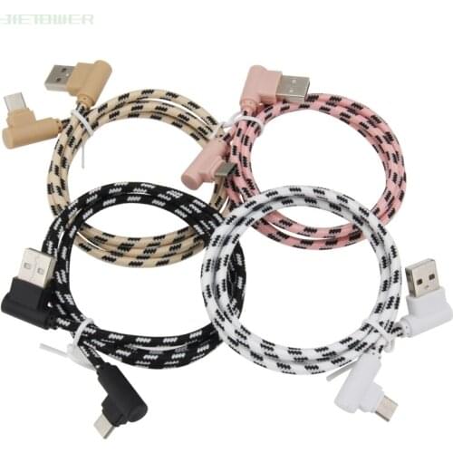 100pcs/lot USB Cable Type C Nylon Lattice Braided Cable for Xiaomi Mi9 Huawei P20 Samsung S10 S9 Fast Charging USBC Type-c Cable