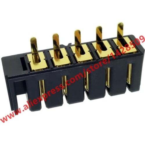 2Pcs 5P Famale Socket Fool-proofing Connector 5.0mm Pitch Gold-plating Needle Laptop Battery Plug-in Junctor