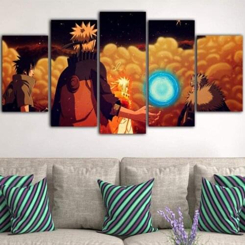 5 Piece Wall Art Canvas Anime Manga Posters Figure Ninja Pictures And Prints Modern Home Decor Bedroom Decoration Paintings