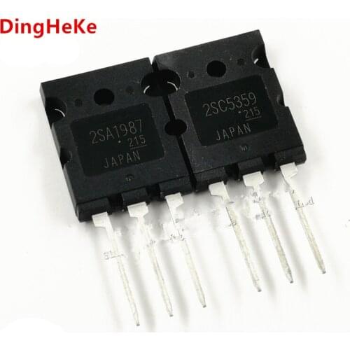 Free Shipping 10Pairs 2SA1987 2SC5359 TO-3PL 15A 230V NPN + PNP Power Audio Amplification Transistor