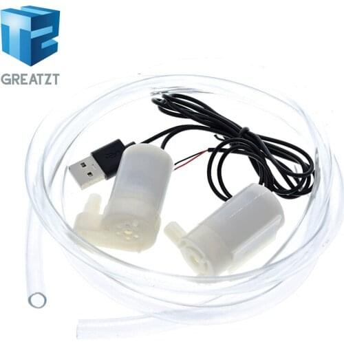 GREATZT Mute Mini Micro Motor de La Bomba Sumergible Bombas De Agua DC 3-5 V 70-120L/H unidad USB