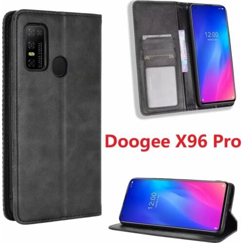 Wallet PU Leather For Doogee X96 Pro Case Magnetic Book Stand Flip Card Protective Cover