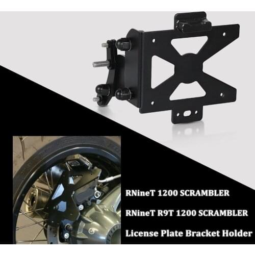 Motorcycle License Plate Bracket Holder For BMW R NINET 1200 SCRAMBLER 2014 2015 2016 2017 2018 2019 R Nine T R9T 1200 SCRAMBLER