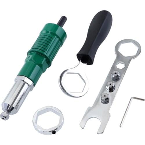 Electric Rivet Nut Riveting Tool Cordless Riveting Drill Adaptor Insert Nut Tool Multifunction Nail Auto Rivet
