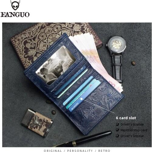 FANGUO Men's Leather Wallets