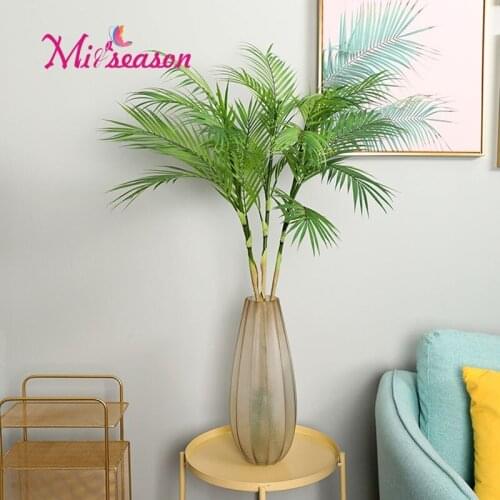 3 type Artificial Leaf Tropical Palm Leaves Simulation Leaf for Hawaiian Theme Party Decorations Home garden decoration 1pcs