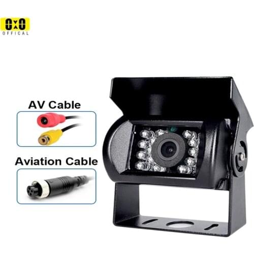 Reverse Camera 4 Pin AV Port IR Night Backup Camera Waterproof For Truck/Trailer/Pickups/RV/ Heavy