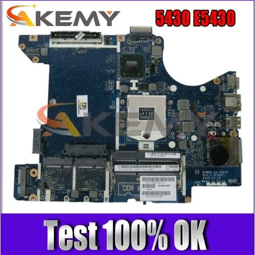 LA-7901P LA-7903P Motherboard For DELL Latitude 5430 E5430 Laptop Main Board CN 0YNDD3 0T7NXT 0XPDM5 0R3XNJ 100% Test OK