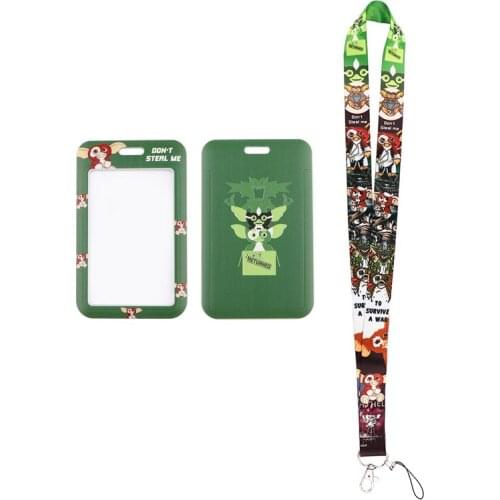 MD751 DMLSKY Cartoon Monster Card Holder ID Holder Bus Card Holder Staff Card Lanyard