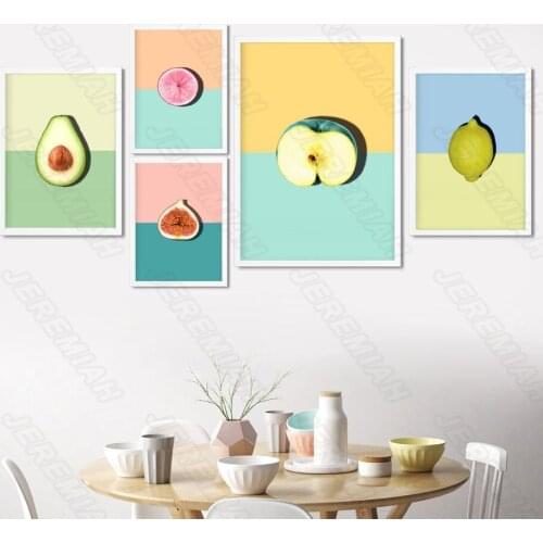 Fig Apple Landscape Poster Nordic Style Waterproof Ink Canvas Print Painting Modern Living Room Bedroom Decoration