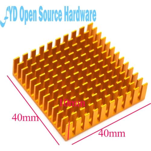 Heat sink 40*40*11MM (gold slot) high-performance radiator