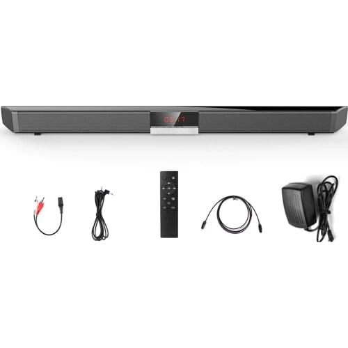 SR100 Plus for Home Theater Bluetooth Soundbar Home TV Speaker Wireless Subwoofer Remote Control Stereo Surround Sound Speakers