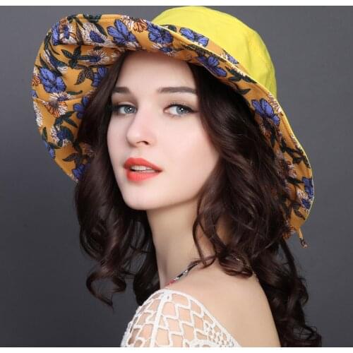 Foldable Sun Hat Women Sun Protection Summer Travel Holiday Sunscreen Cap Female Leisure Outdoor Fashionable Bowknot Caps H252
