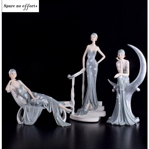 Beautiful Girl statue home decoration accessories Angel Resin Craft Fairy Figurines Wedding Gift christmas decorations