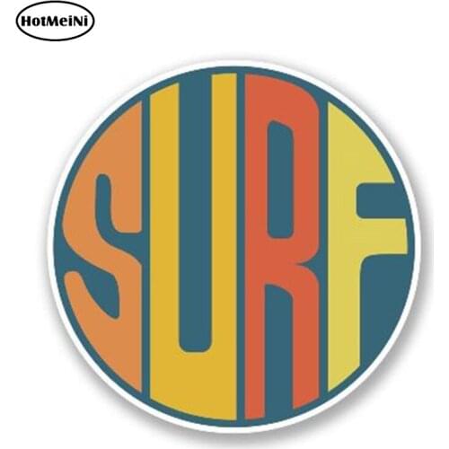 HotMeiNi 13cm x 13cm Surf Surfing Surfboard Vinyl Decal Car Truck Window Funny Vinyl Decal Waterproof Car Styling Accessories