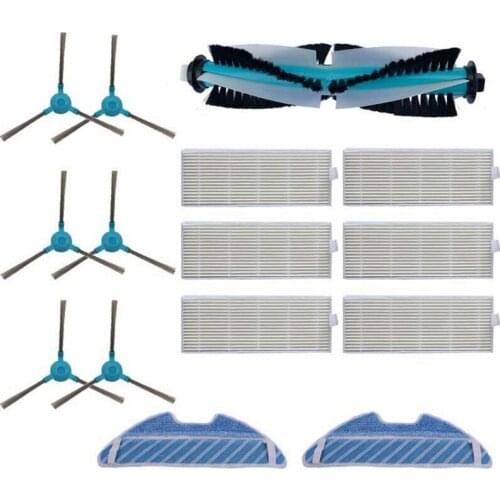 Main Roller Side Brush Hepa Air Filter Mop Cloth Replacement Parts for Conga 1290 1390 Robot Vacuum Cleaner Accessories