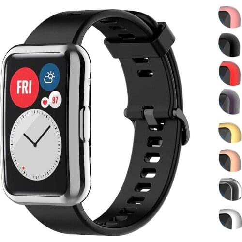 Full Screen Protector cover for Huawei Watch Fit case Soft Bumper Plated Shell Ultra-Thin Tpu Clear glass for Huawei fit