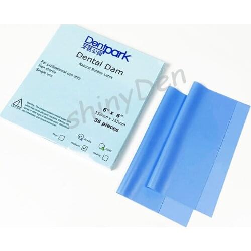 1 Box Natural Rubber Dam Latex Dental Dam Non Sterile Dam 52pcs or 36pcs
