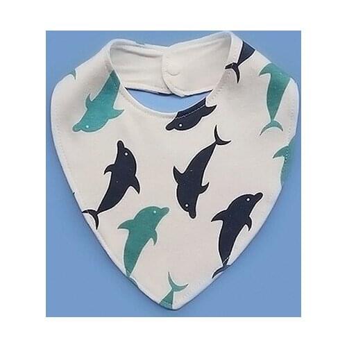 1Pcs Infant saliva towel, cotton triangle scarf, childrens products, double bib, baby bib towel