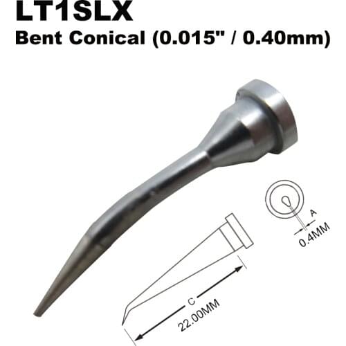 10 PCS Weller LT1SLX Long Bent 0.4mm Soldering Tips for WP80 WSP80 WSFP8 WD1000 WD2000 WSD81 WS81 WSF81D8 WS81D5 Iron Handle Bit