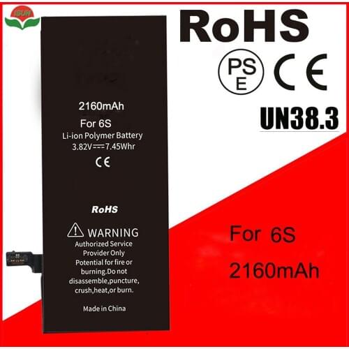 ISUN Original Quality High Capacity 2160mAh AAAAA Quality Battery for iPhone 6S 3.82V Battery Replacement with free tools