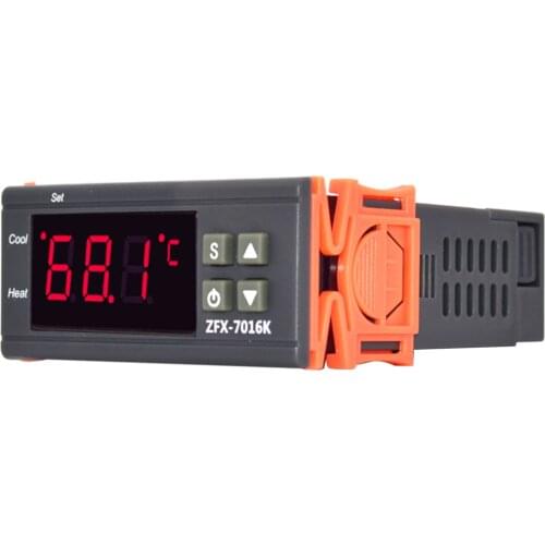 ZFX-7016K 30A Digital Temperature Controller Intelligent High Accuracy Temp Control Thermostat for Freezer Fridge Hatching