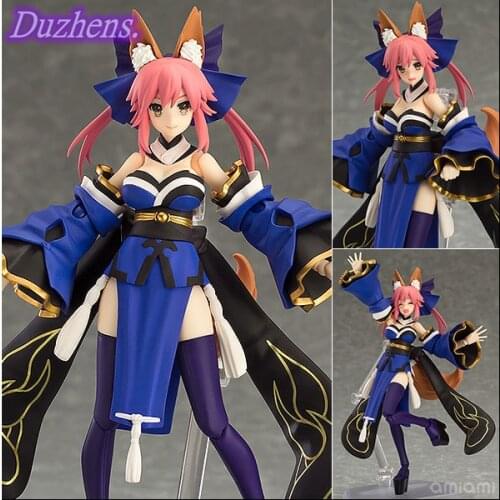 Original Japanes Anime Fate/Grand Order Figma Tamamo no Mae PVC Action Figure Anime Figure Model Toy Figure Collection Doll Gift