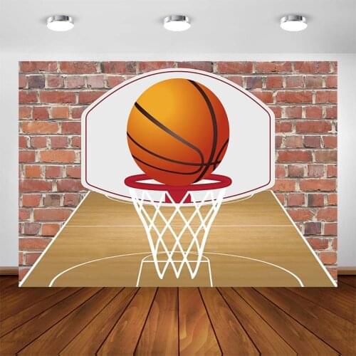 Photography Backdrop Basketball Themed Birthday Party Decorations Kids Baby Basketballer Photo Booth Background Supplies