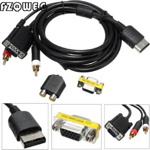 FZQWEG VGA High Definition Cable RCA Sound Adapter HD box PAL NTSC For Sega Dreamcast