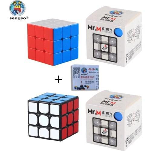 Genuine Sengso Neo Magico Cubo 3x3x3 Speed Magic Magnetic Cubes Antistress Cube Home Games Fidget Toys Stickers Puzzle Kids Toys