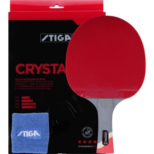 Stiga PRO CRYSTAL Quality 4 stars Table Tennis Racket Ping Pong Paddle Best quality carbon rackets