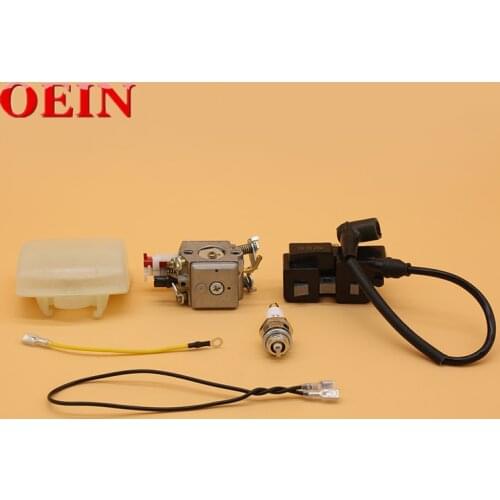 Carburetor Ignition Coil Air Filter Kit For HUSQVARNA 353 340 350 345 346 XP Jonsered 2141 2145 2149 2150 CS2141 Chainsaw Zama