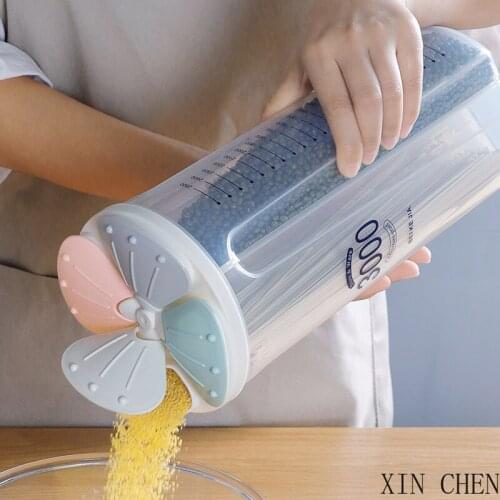 Kitchen Storage Tank Sealed Tank Storage Box Compartment Transparent Box Plastic Food Storage Box Kitchen tool storage box