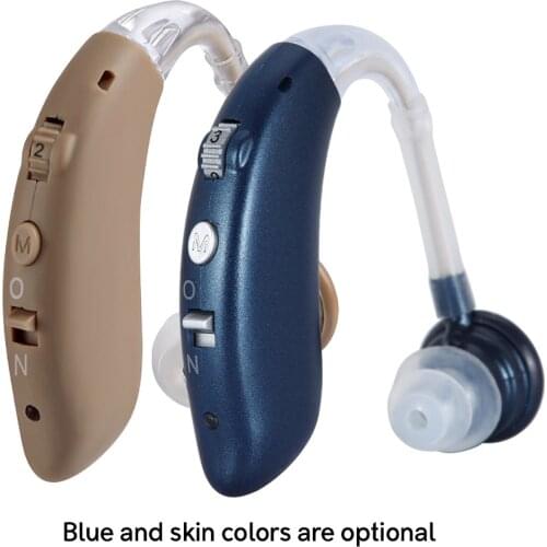 Mini Size Hearing Aid Digital Hearing Aids Ear Back Type Invisible Hearing Device 4 Levels of Volume Adjustable Sound Amplifier