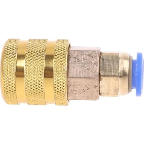 50LB Straight Plug Fitting Round Head Quick Inflatable Nozzle Brass for Hose Outside Diameter 8mm Quick Connect Air Fittings