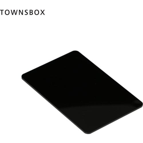 Opaque Black White 1 Piece 1/8 Inch Thick Laser Cutting Acrylic Sheet Plexiglass Cast Square Panel With Round Corner