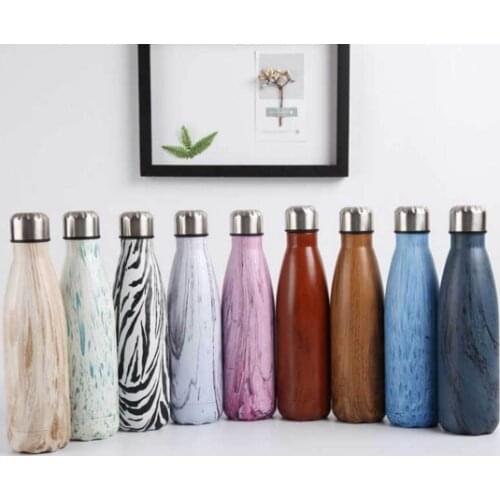 Stainless Steel Vacuum Insulated Water Bottle Flask Thermal Sports Chilly 500ML Double Wall Direct Drinking Eco-Friendly